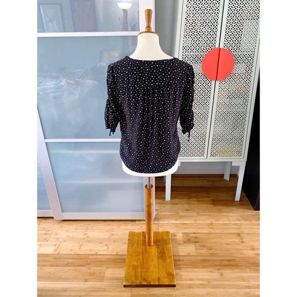 Abercrombie & Fitch Starry Tie Front Crop Top - Picture 2 of 8